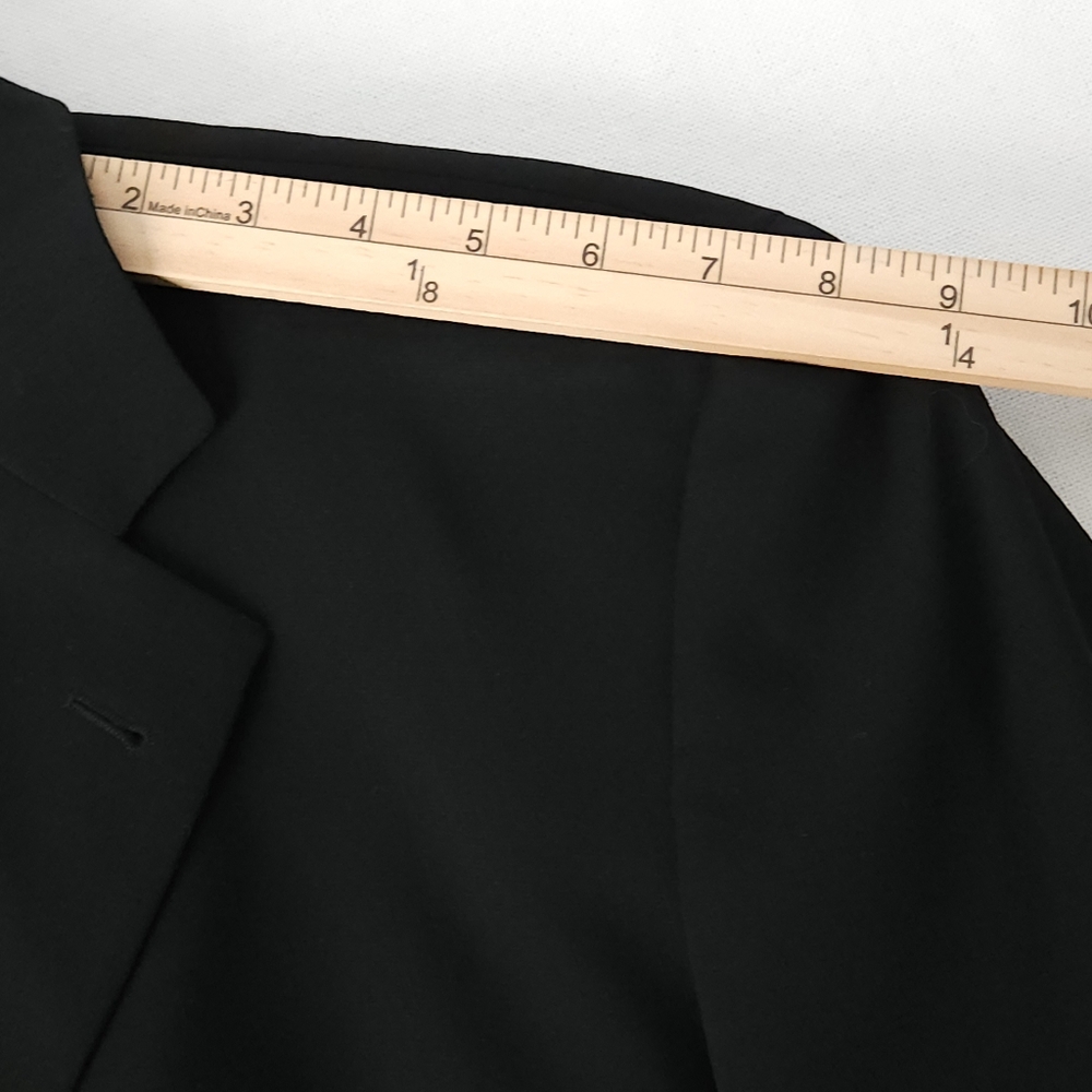 Hugo Boss Men's 40R Black Blazer 100% Virgin Wool 4 Button Sport‎ Coat USA - Picture 9 of 9